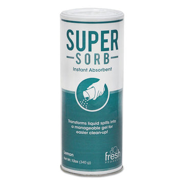 Fresh Products Super-sorb Liquid Spill Absorbent, Powder, Lemon-scent, 12 Oz. Shaker Can freeshipping - TVN Wholesale